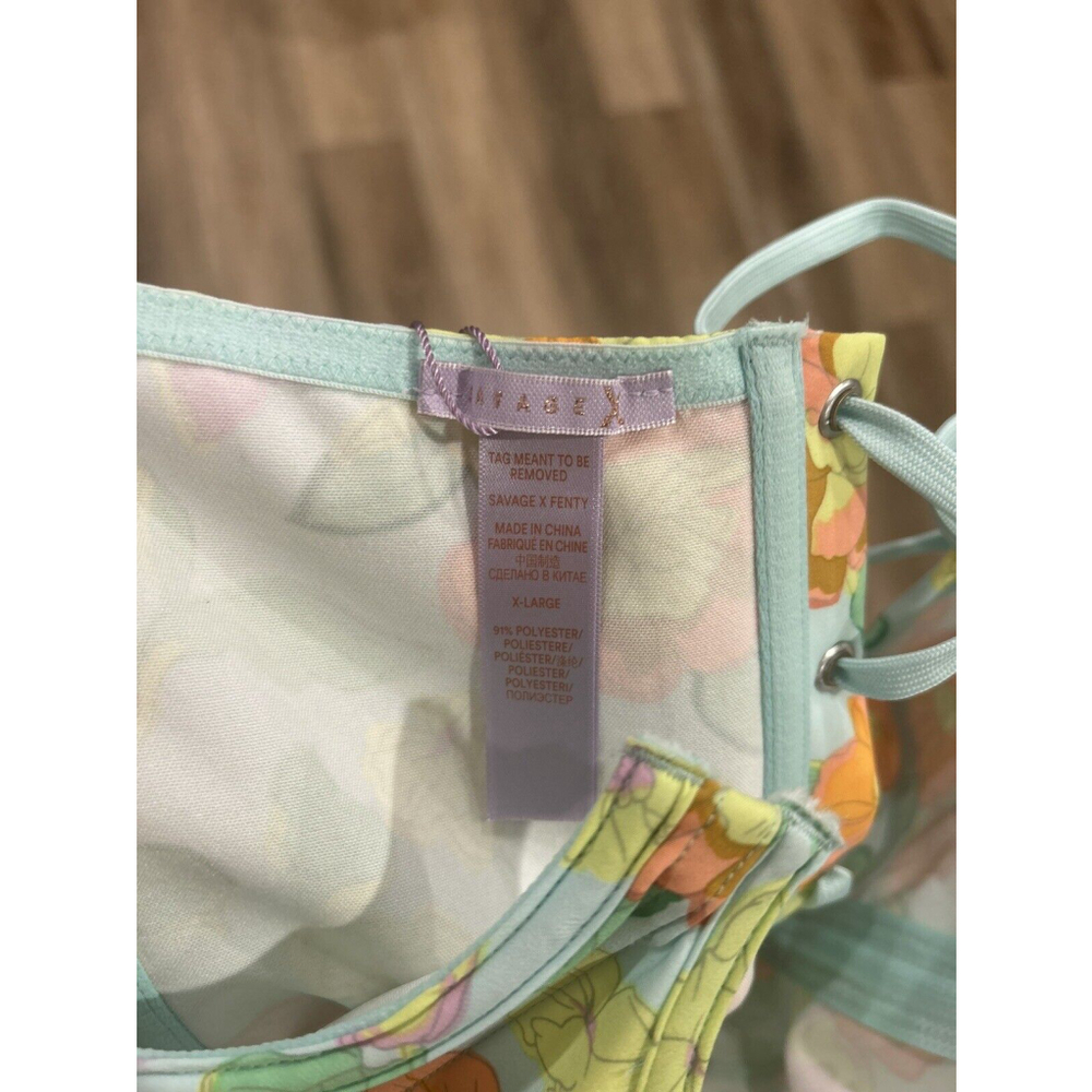 Savage Fenty Free Spirit Floral Cupless Corset Size XL NWT - Picture 7 of 8